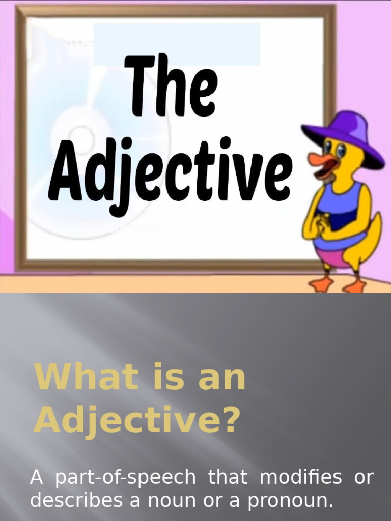 Understanding Adjectives and Their Types | PDF
