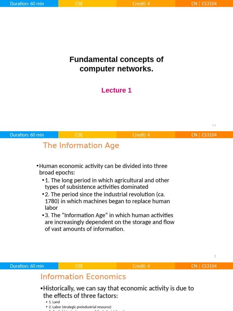 Introduction Lect 2 25 Lcomputer Network Course Lecture Notes To Learn ...