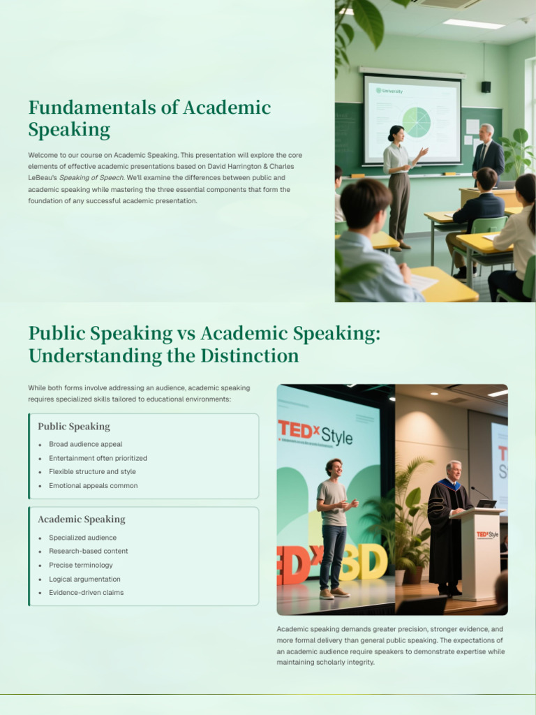 Mastering Academic Speaking Skills | PDF | Public Speaking | Cognition