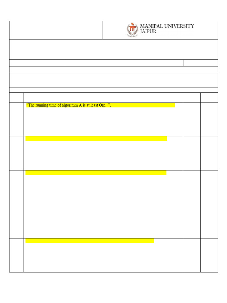 ETE Question Paper DAA (CS3102) Dec 2024 Updated Solution | PDF ...