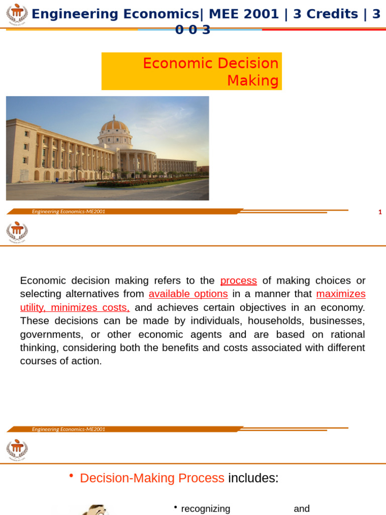 Economic Decision Making in Engineering | PDF | Life Cycle Assessment ...