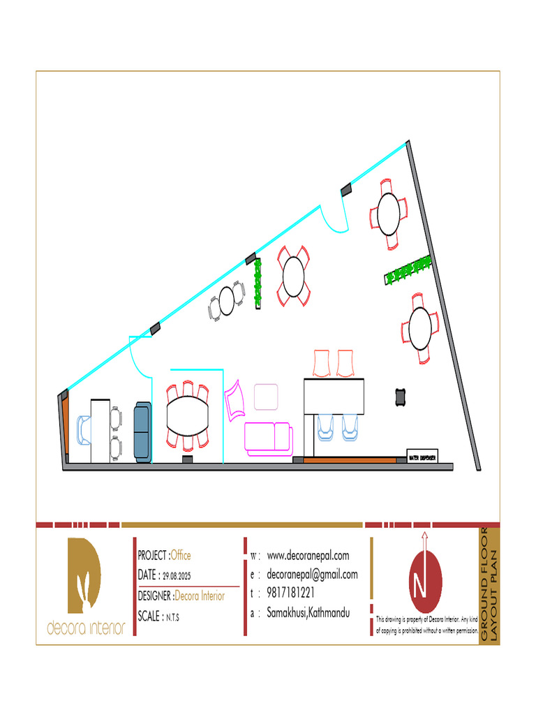 Office Design Plan by Decora Interior | PDF
