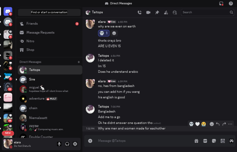 Direct Messages Conversation Log | PDF