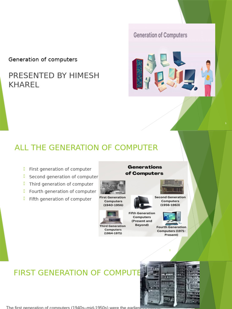 Overview of Computer Generations | PDF | Computer Data Storage ...