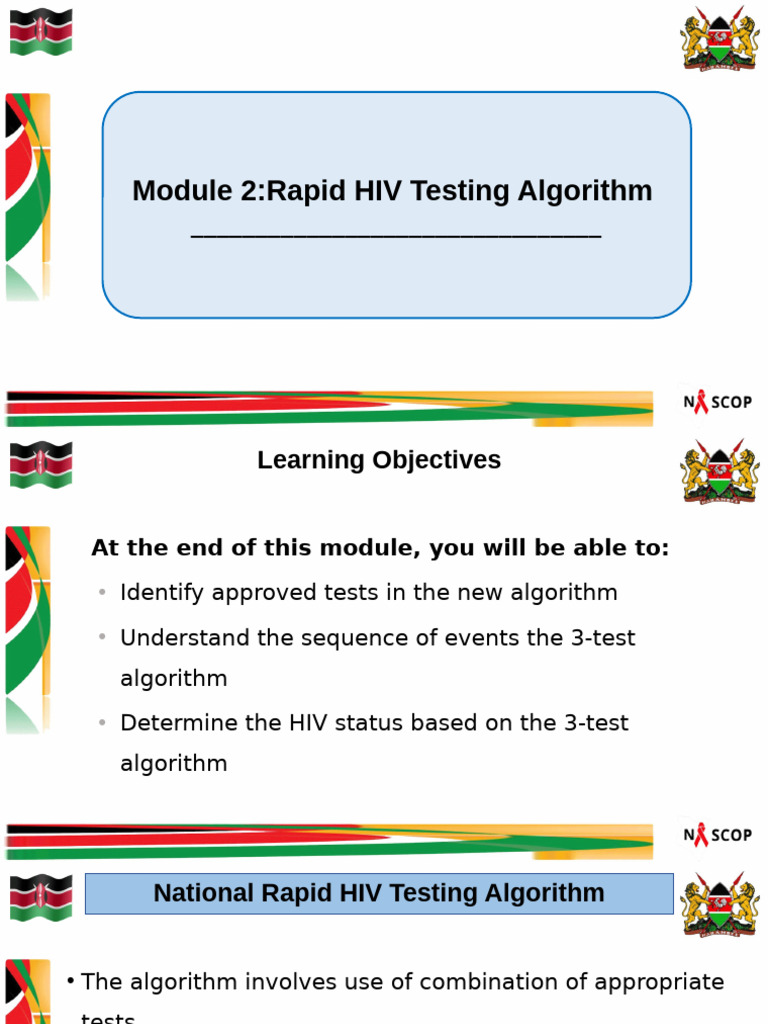 Module 2 Rapid HIV Testing Algorithm | PDF | Diagnosis Of Hiv/Aids ...
