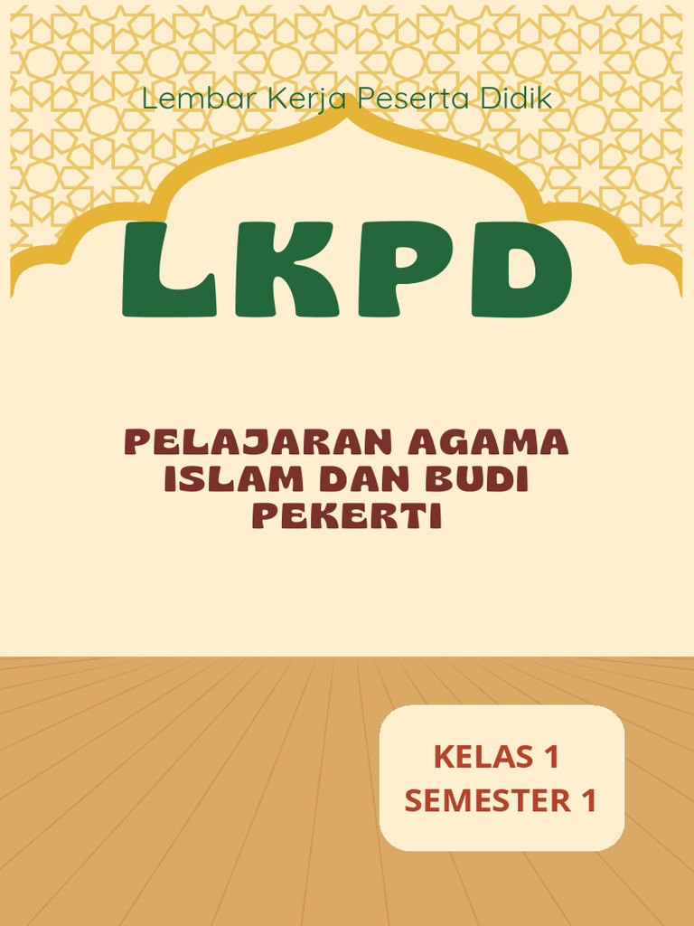 LKPD PAI Kelas 1 Semester 1 | PDF