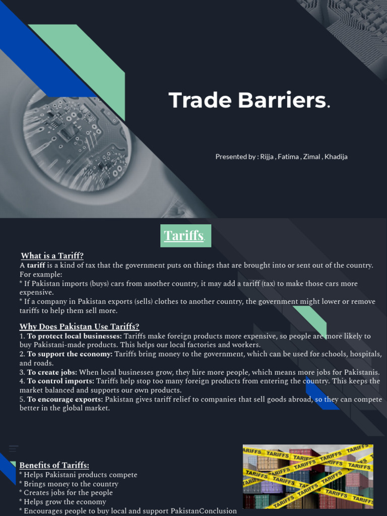 Understanding Tariffs and Quotas in Pakistan | PDF | Tariff | Exports
