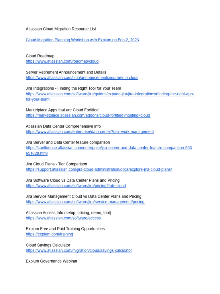 Cloud Migration Webinar Resource List | PDF | Cloud Computing ...