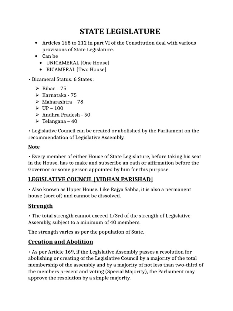 Overview of State Legislature Functions | PDF | Legal Documents | Forms ...