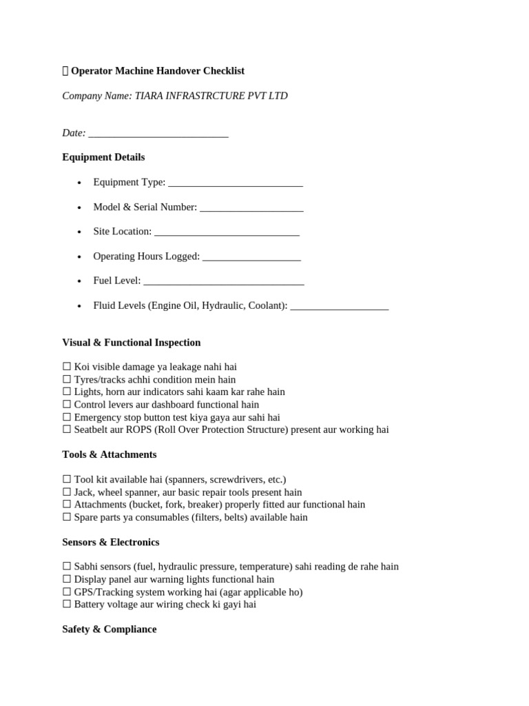 Check LIst | PDF