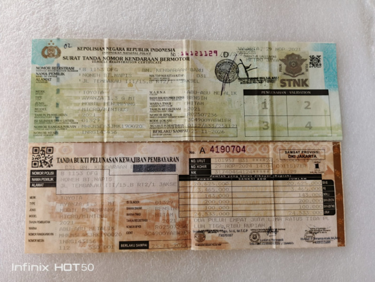 STNK Avanza | PDF