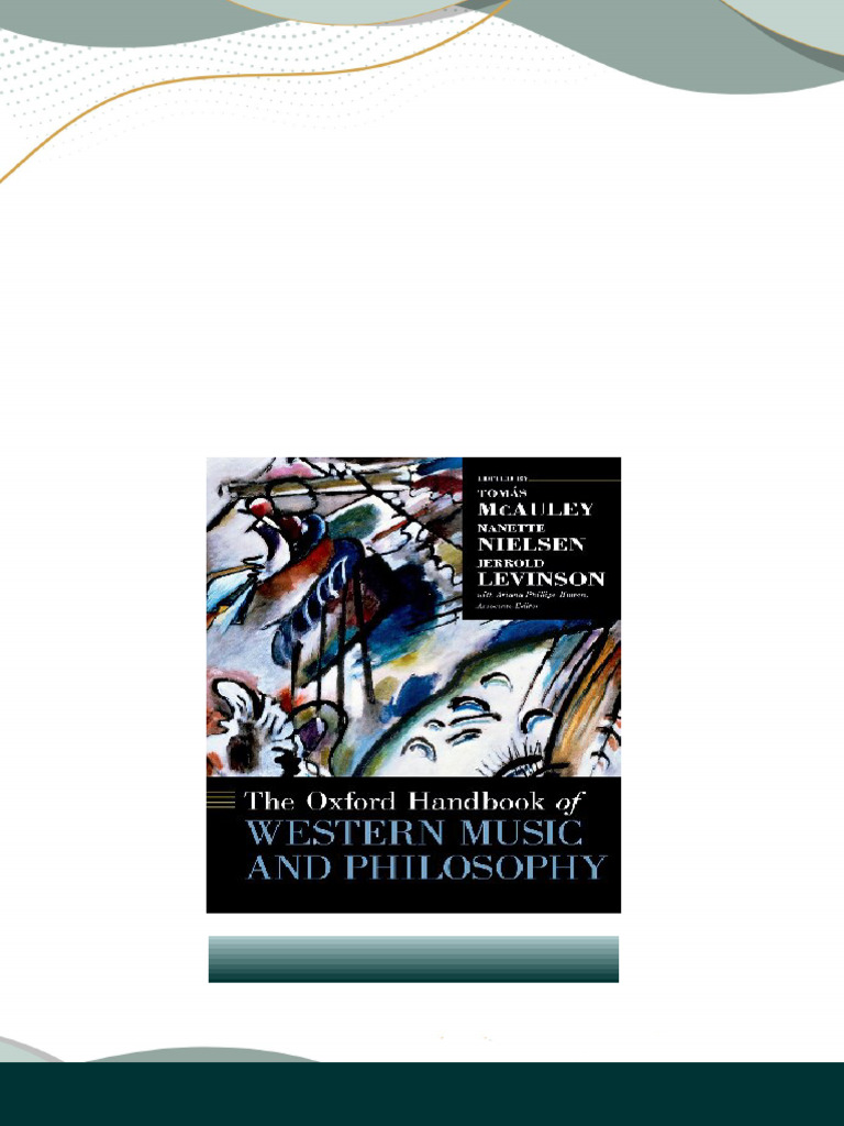 The Oxford Handbook of Western Music and Philosophy Tomás Mcauley ...