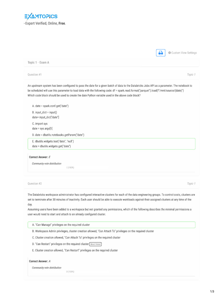 Databricks de PRO 2 | PDF
