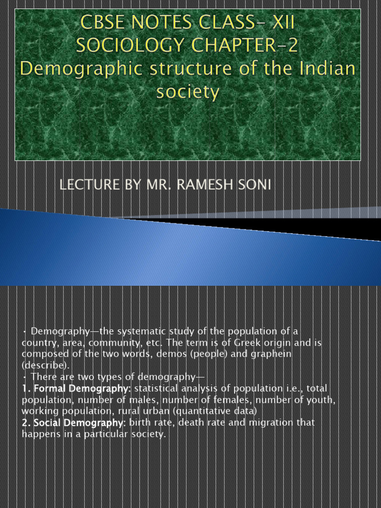 Lecture by Mr. Ramesh Soni | PDF | Demography | Famine