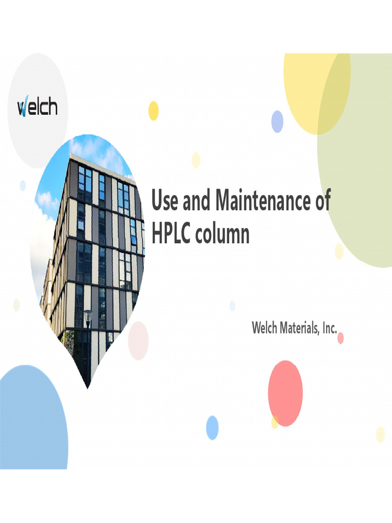 HPLC Column Backflush Guidelines | PDF | High Performance Liquid ...