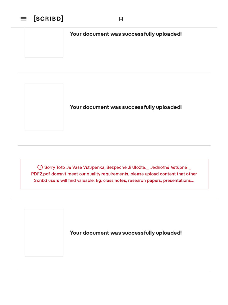 Document Upload Confirmation on Scribd | PDF