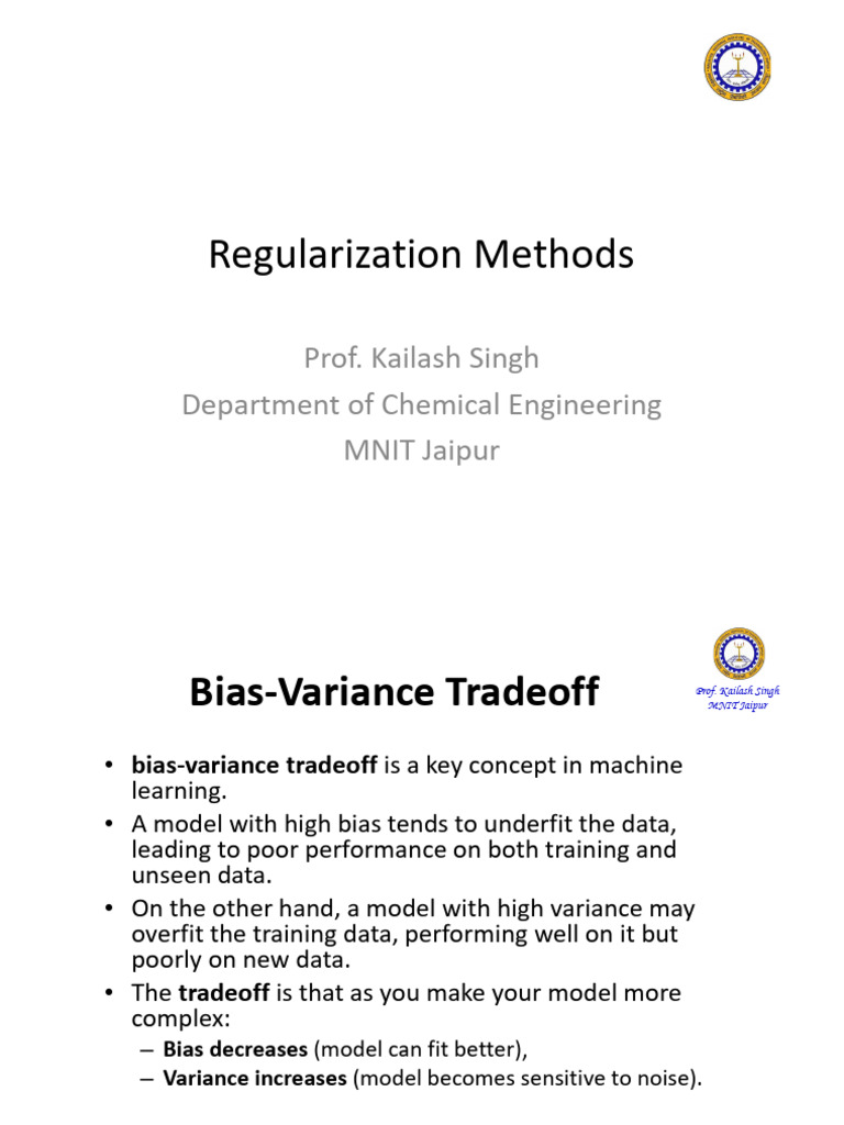 Regularization Techniques in Machine Learning | PDF | Multicollinearity ...