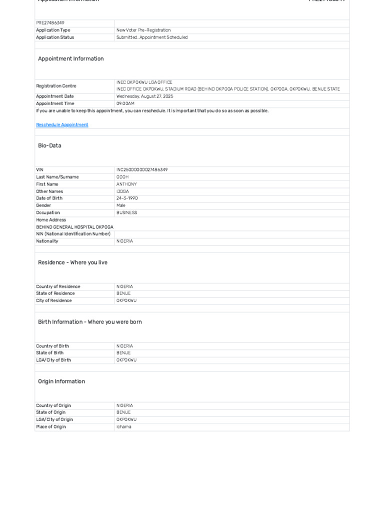 View Application | PDF