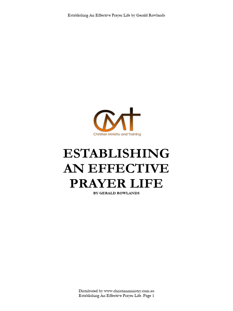 Effective Prayer Life Strategies | PDF | Forgiveness | Prayer