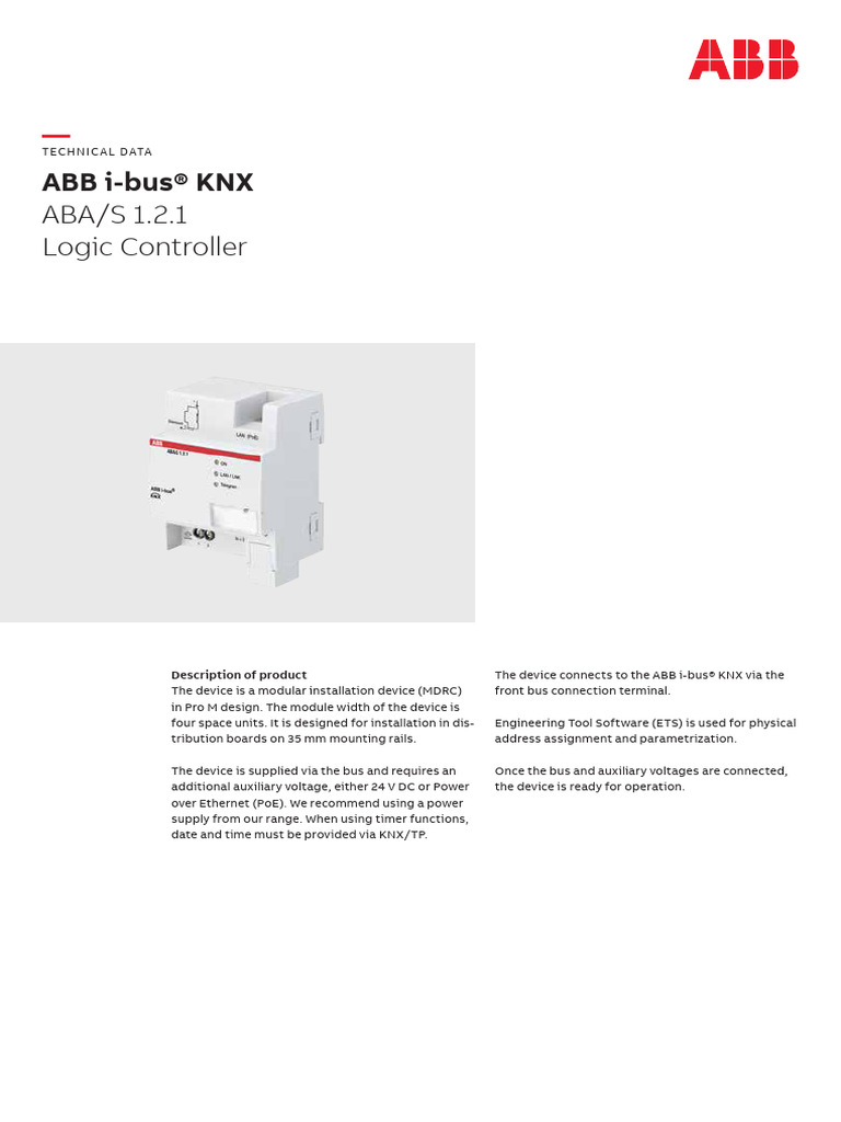 ABAS 121 TD en V1-0 2CDC509078D0211 Rev A | PDF | Computer Engineering ...