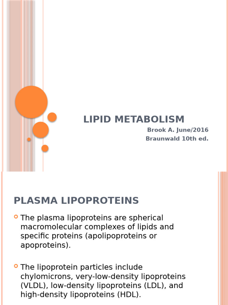 Understanding Lipid Metabolism and Transport | PDF | Lipoprotein | High ...