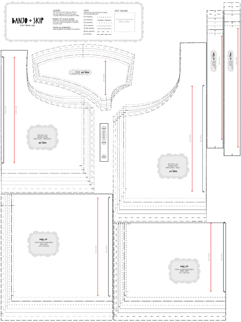A1 Cross-Over Romper Pattern Guide | PDF | Fashion | Clothing