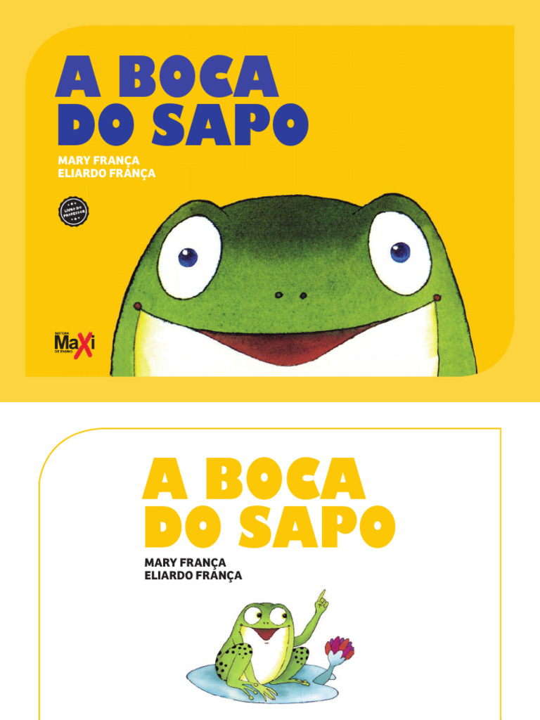 A Boca do Sapo: Livro Infantil | PDF