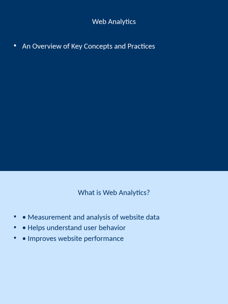 Web Analytics Styled | PDF