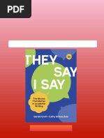 They Say I Say | PDF
