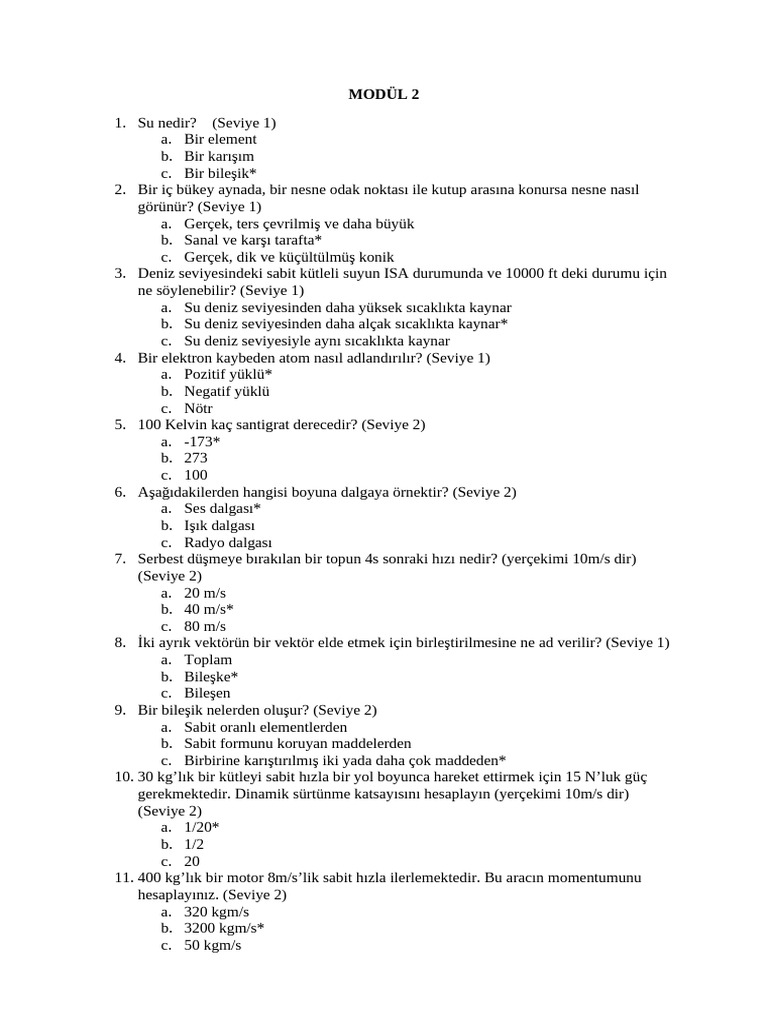 Modül 2 Soruları | PDF