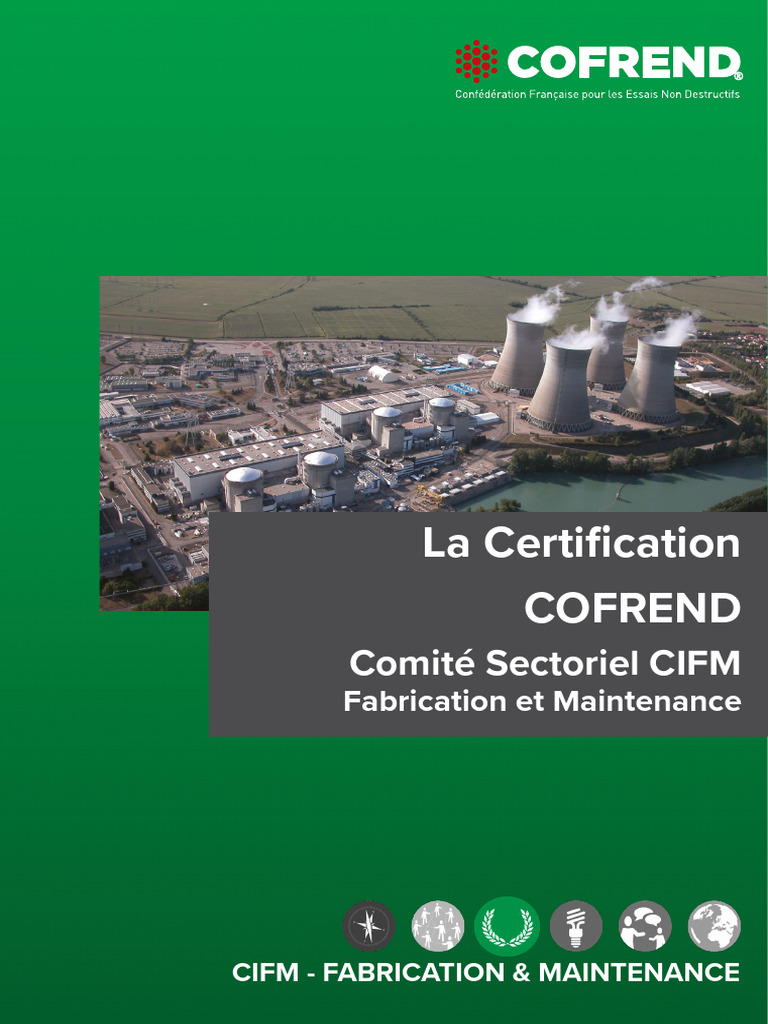 Certification CIFM COFREND en 2023 | PDF | Contrôle non destructif ...