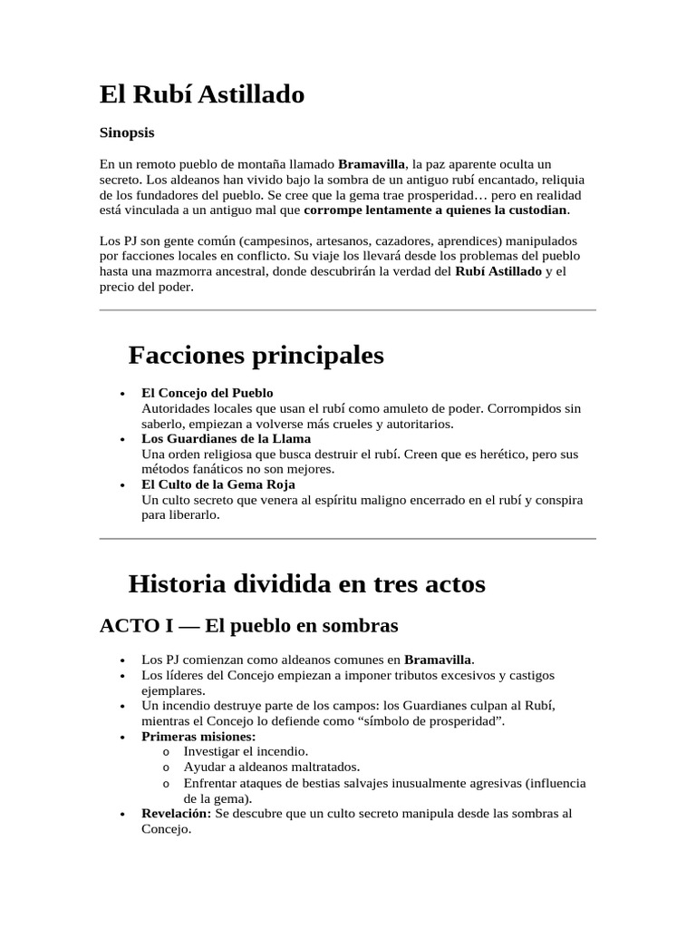 El Rubí Astillado | PDF