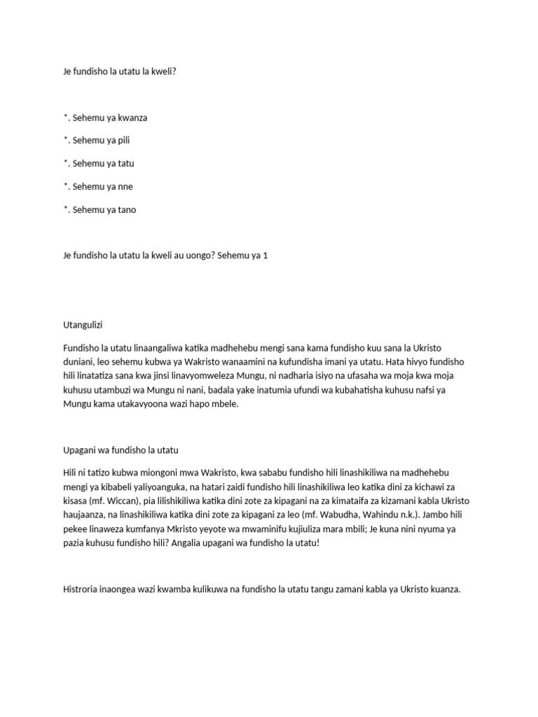 Utatu | PDF