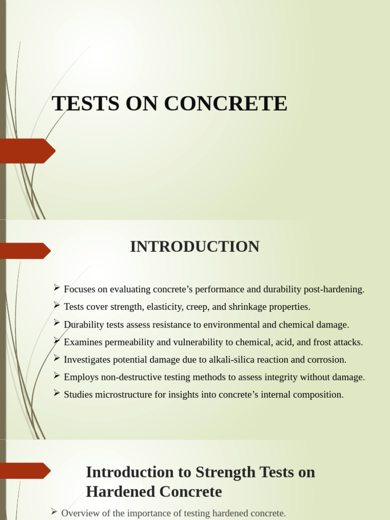 Concrete Strength and Durability Testing | PDF | Young's Modulus ...