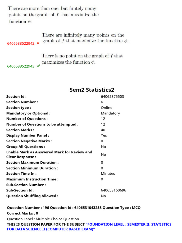 IITM BS Sem2 Statistics2 Sept14 AN End Term | PDF | Type I And Type Ii ...