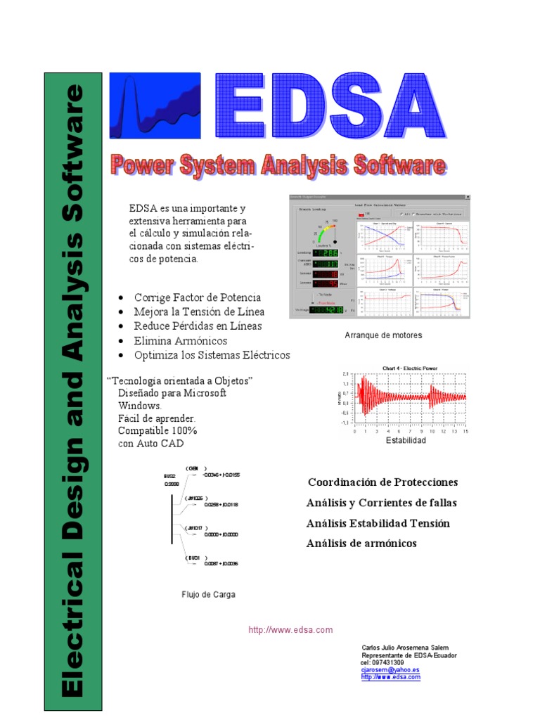 Software EDSA para Sistemas Eléctricos | PDF | Energia electrica | Software