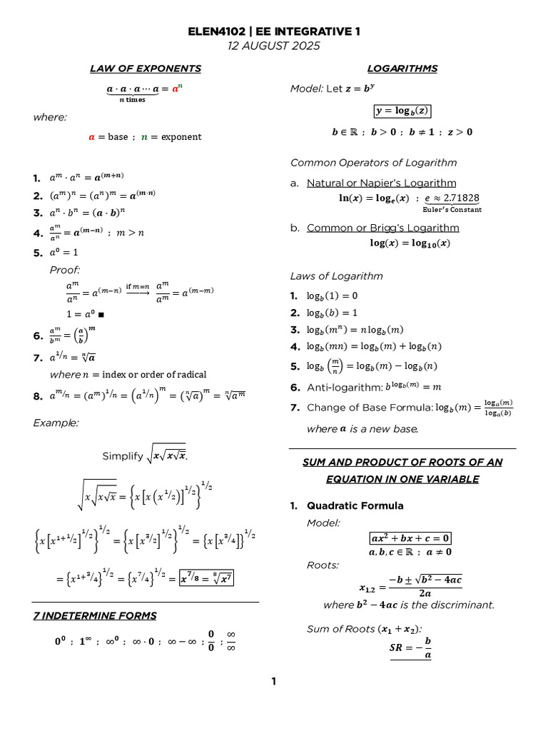 Exponential and Logarithmic Functions Guide | PDF | Mathematical ...