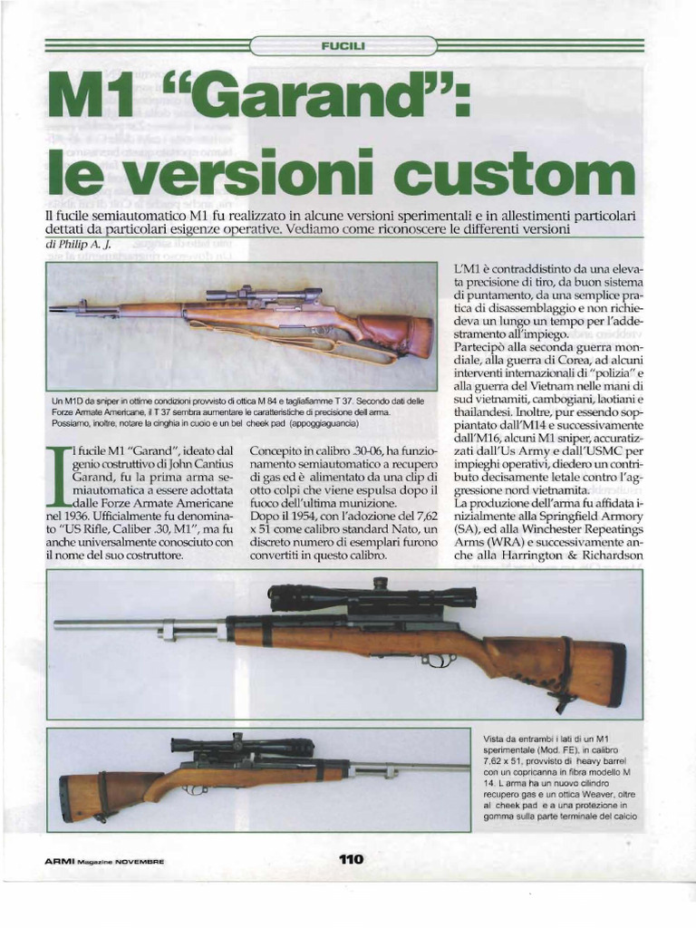 M1 Garand Versioni Custom Art IT | PDF