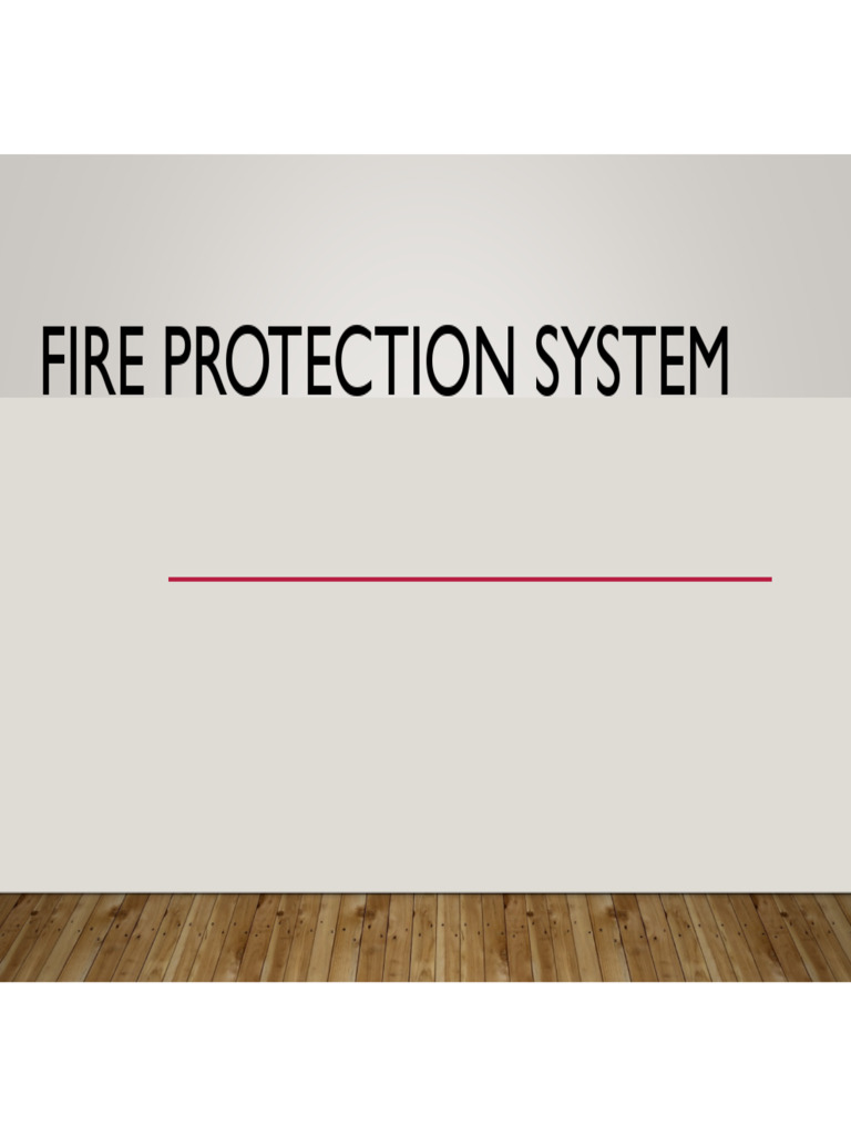Fire Protection System | PDF