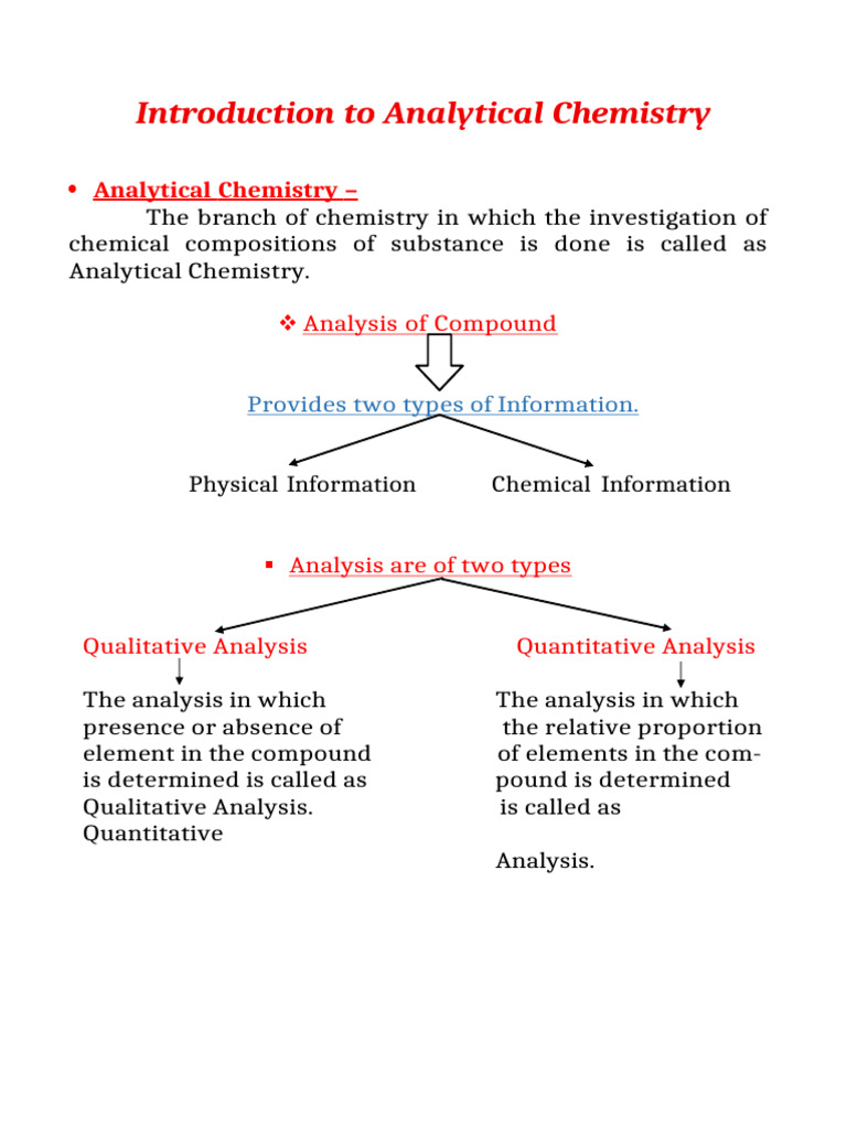 Analytical Chemistry Class 11 Notes | PDF | Stoichiometry | Significant ...