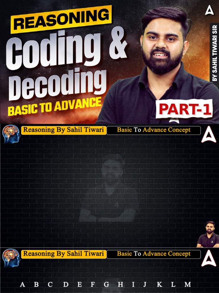 Coding and Decoding Techniques Explained | PDF | Adulthood | Living ...