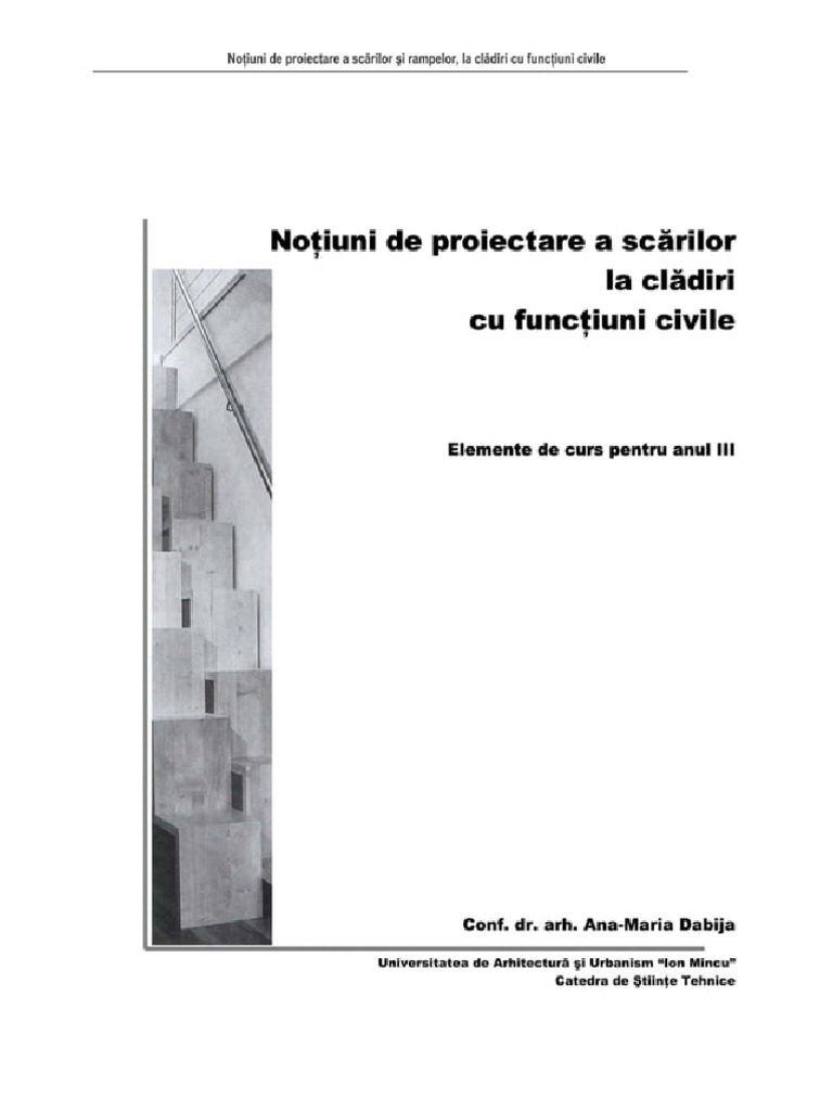 Proiectare Scari | PDF
