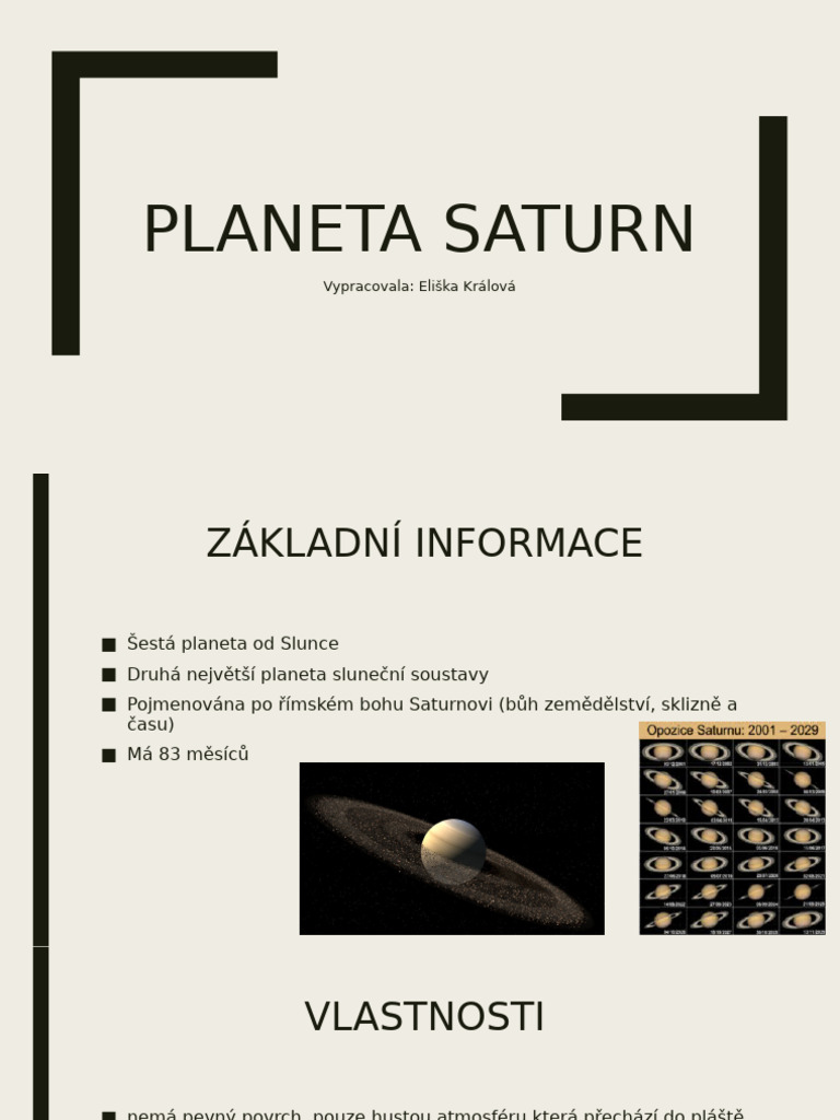 Planeta Saturn | PDF
