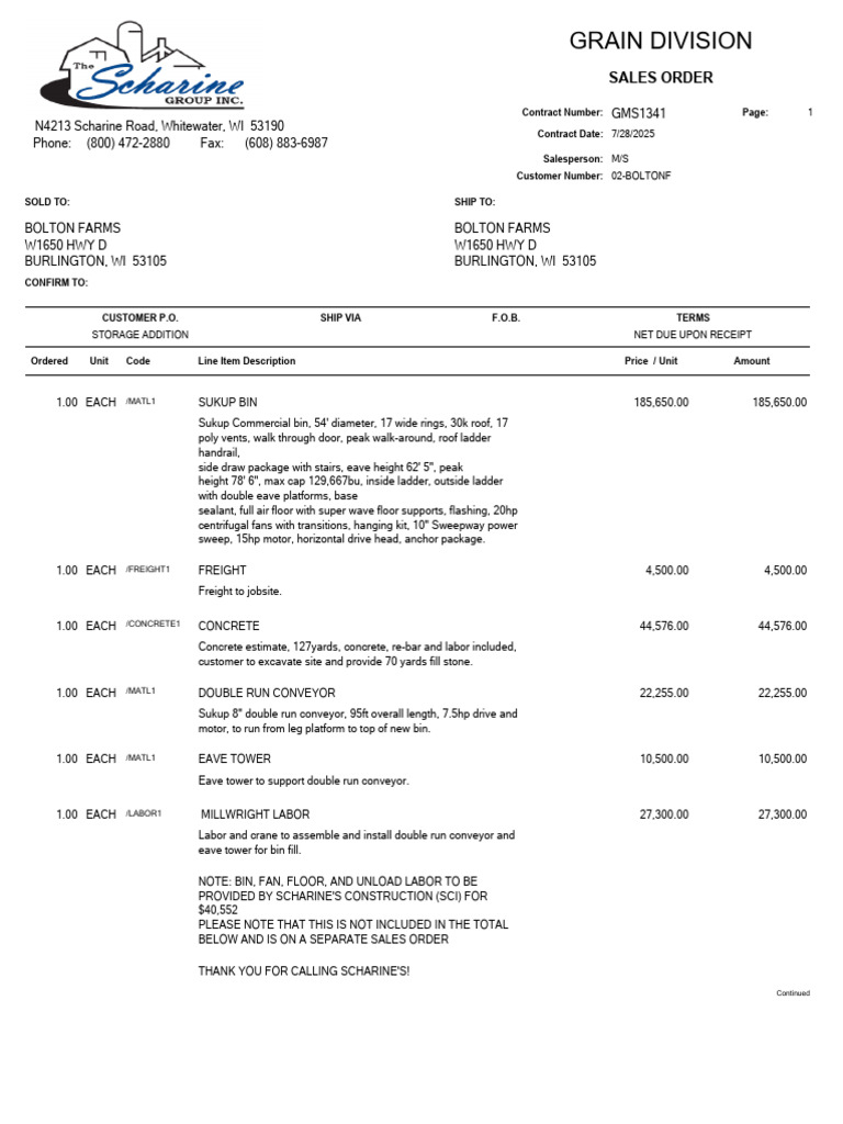 Sales Order Gms1341 | PDF | Indemnity | Legal Liability