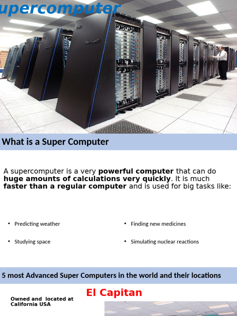 Top 5 Advanced Supercomputers Explained | PDF