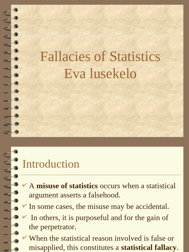 Session 5 - Fallacy of Statistics | PDF | Fallacy | Statistics