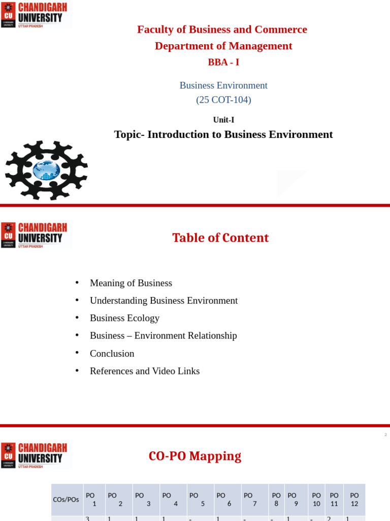 Introduction to Business Environment | PDF | Strategic Management ...