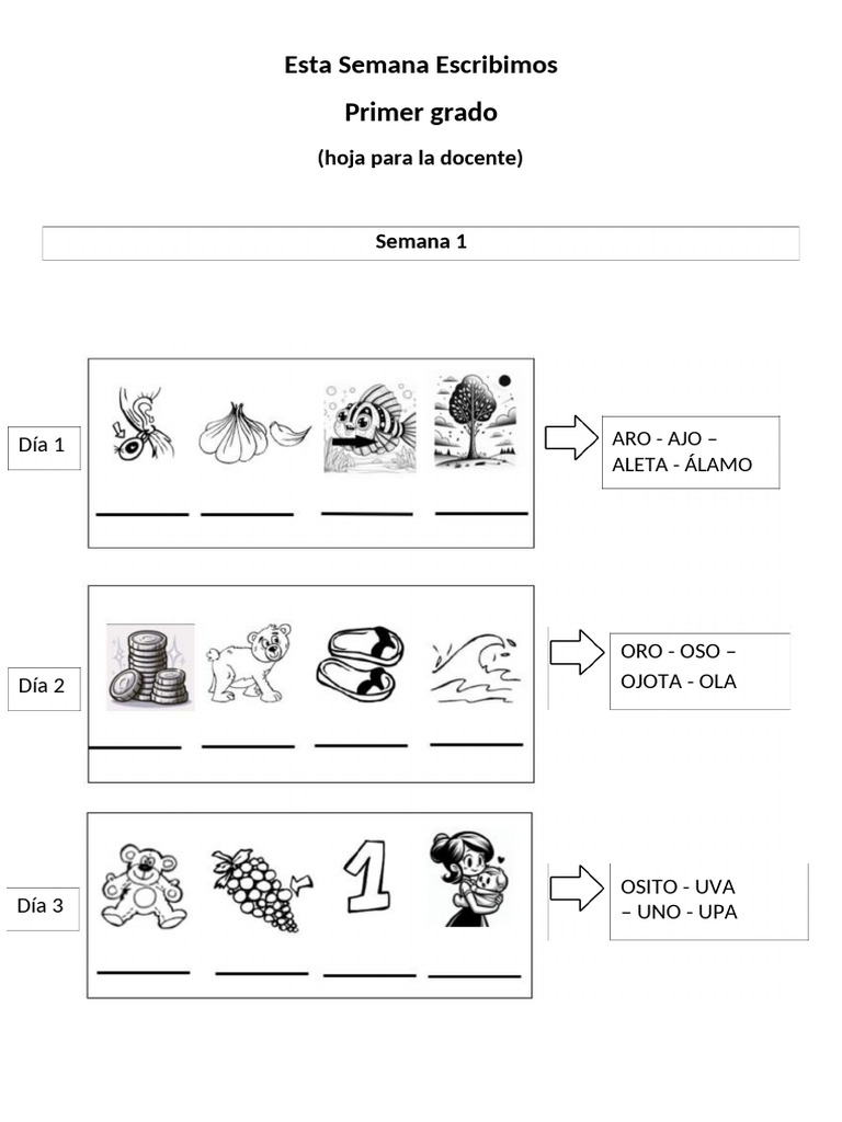 Actividades de Lectura para Primer Grado | PDF