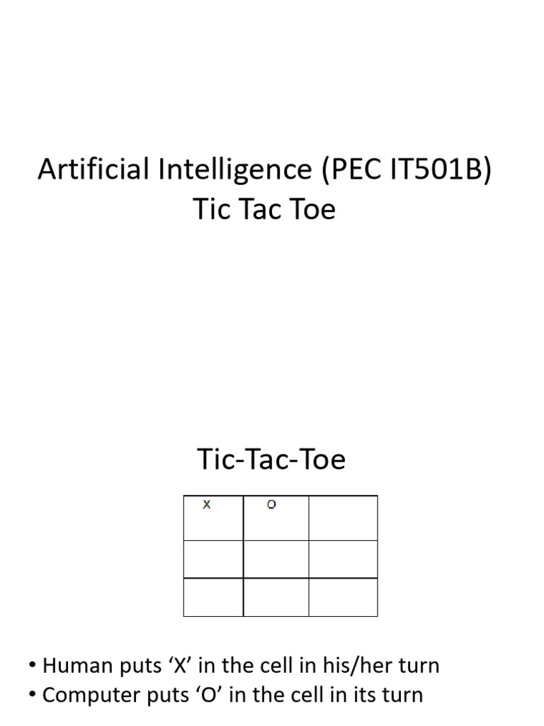 Tic Tac Toe Problem Solving | PDF | Numerical Analysis | Mathematics
