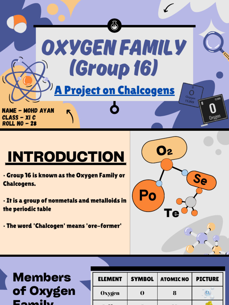 Overview of the Oxygen Family (Group 16) | PDF | Selenium | Periodic Table